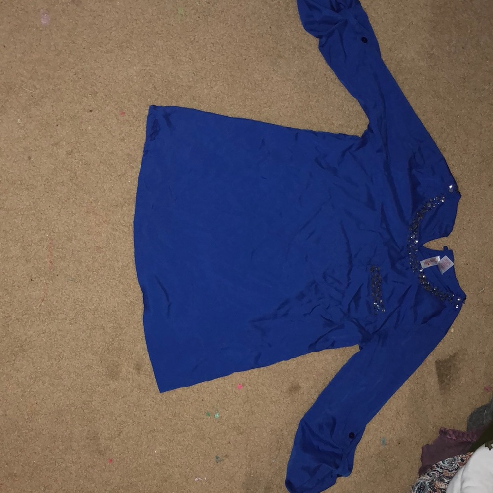 blue fancy  shirt